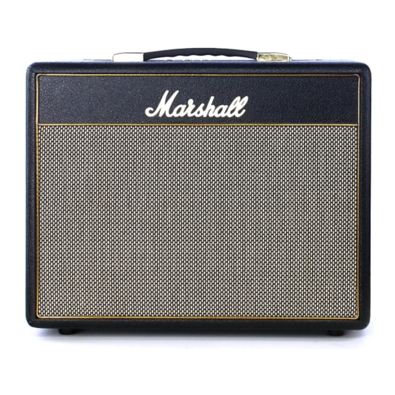 Marshall Amplification Class 5 Owner's Manual