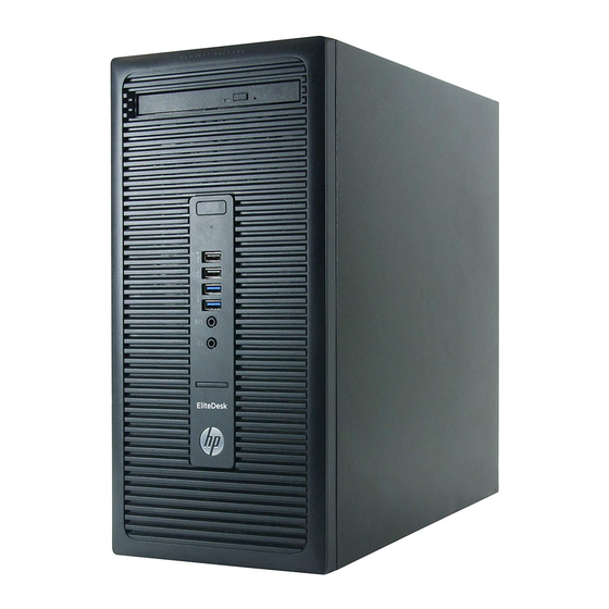 HP EliteDesk 705 G1 Microtower Maintenance And Service Manual