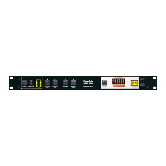 Eventide BD500 Operator's Manual