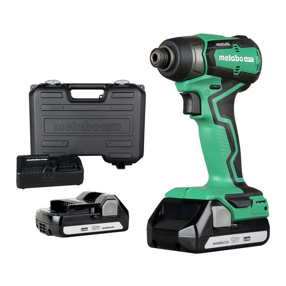 Metabo HPT WH 18DDX Instruction Manual