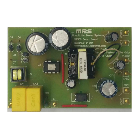 MPS EVHF900-P-00A Manual