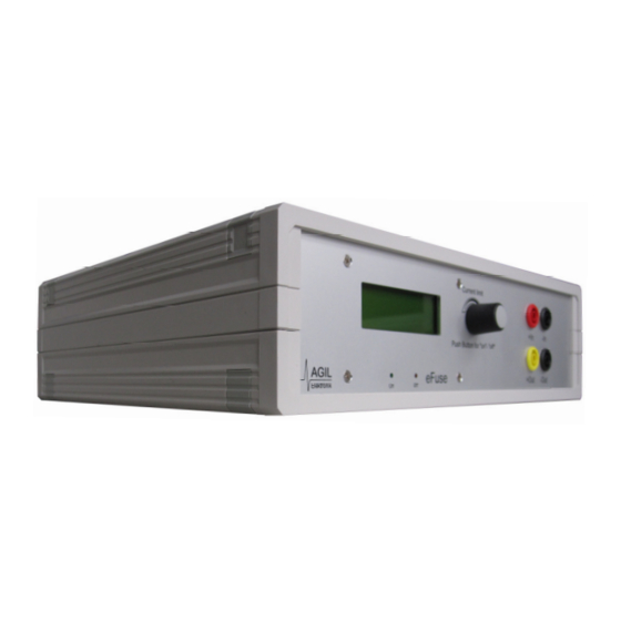 Agil Elektronik eFuse 3-080-30 Manuals