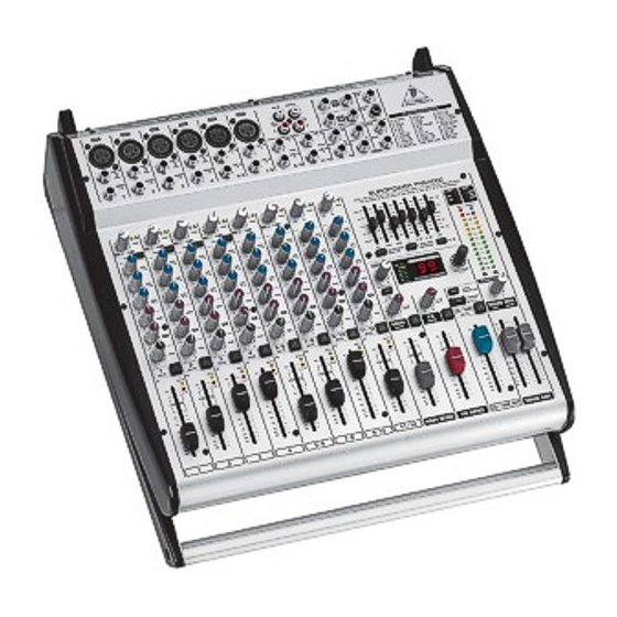 Behringer EUROPOWER PMH1000 Technical Specifications