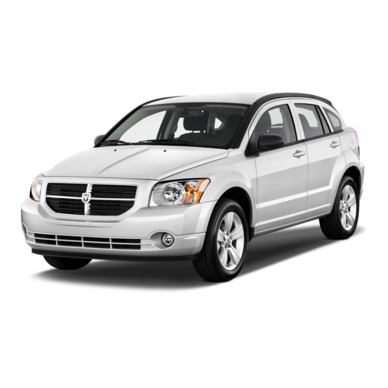 Dodge 2012 Caliber Owner's Manual