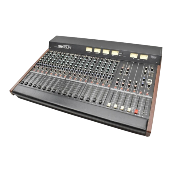 Yamaha MC1604 II Operation Manual