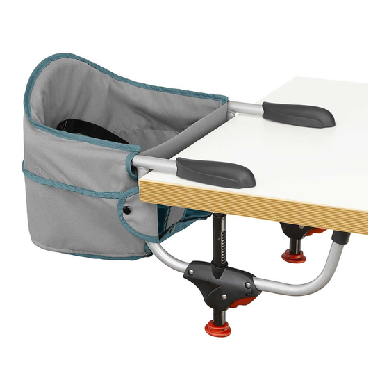 CHICCO HOOK ON CHAIR QUICK ADJUST MANUAL Pdf Download | ManualsLib