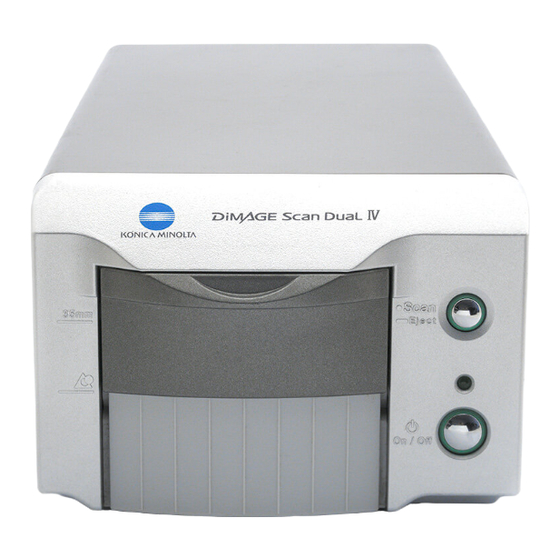 KONICA MINOLTA DIMAGE SCAN DUAL IV INSTRUCTION MANUAL Pdf Download