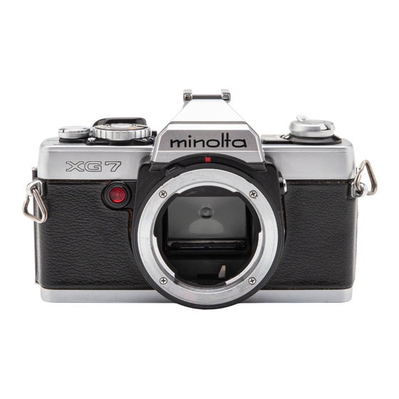 Minolta Xg-7 Manual