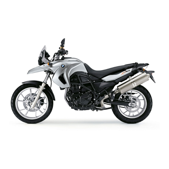 BMW F 650 GS Rider's Manual