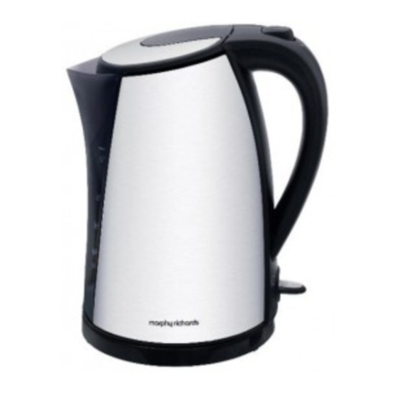 MORPHY RICHARDS 43733 SS JUG KETTLE INSTRUCTIONS MANUAL Pdf Download ManualsLib