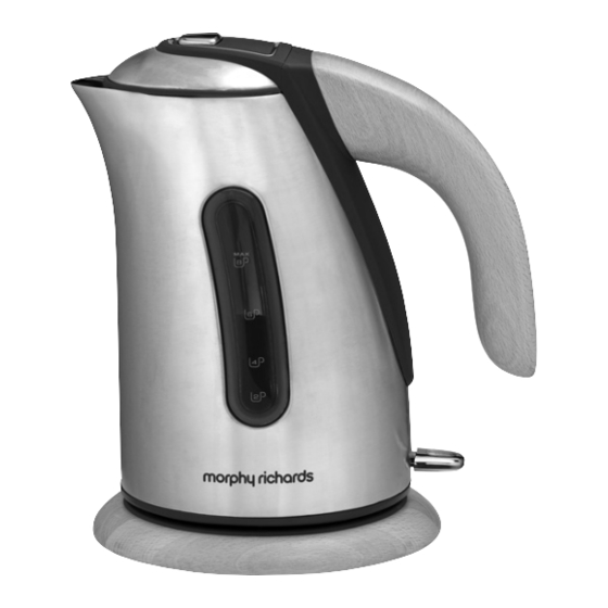 MORPHY RICHARDS 43900 BEECH JUG KETTLE INSTRUCTIONS MANUAL Pdf Download ManualsLib
