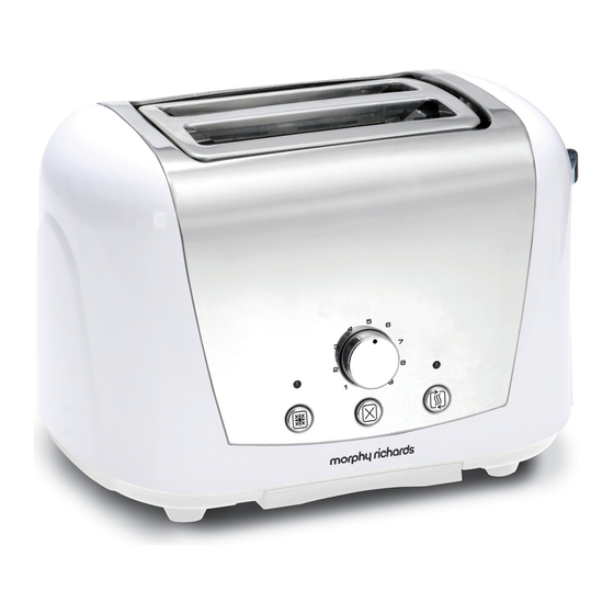 MORPHY RICHARDS 44265 ACCENTS WHITE 2 SL TOASTER INSTRUCTION BOOK Pdf