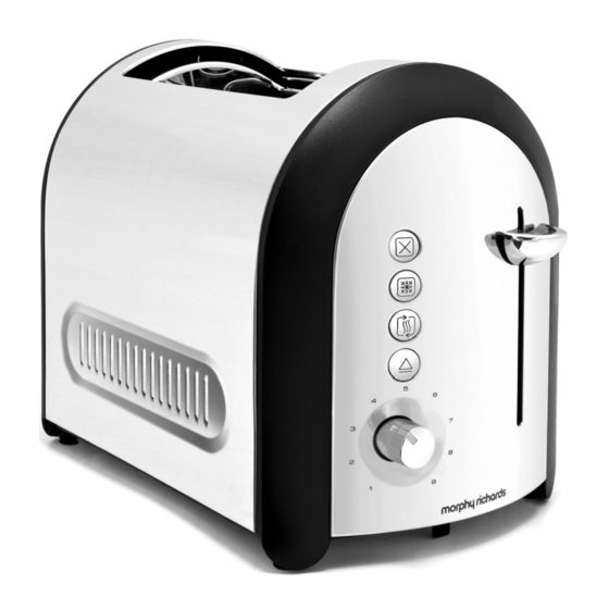 MORPHY RICHARDS 44340 MENO LIDDED TOASTER IMPORTANT SAFETY INSTRUCTIONS