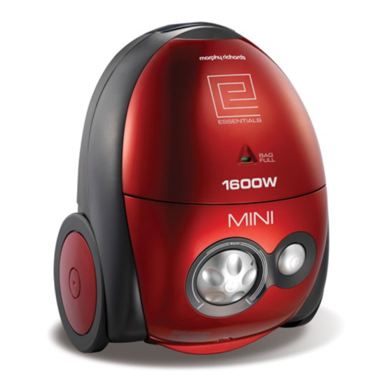 MORPHY RICHARDS ESSENTIAL MINI VACUUM CLEANER REV 1 MANUAL Pdf