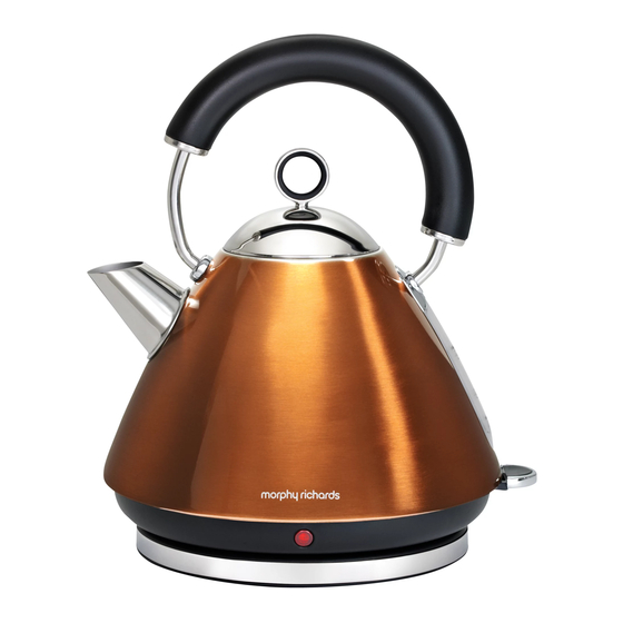 MORPHY RICHARDS KETTLE INSTRUCTIONS MANUAL Pdf Download ManualsLib