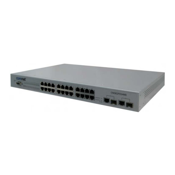Comnet CNGE2FE24MS Installation And Operation Manual