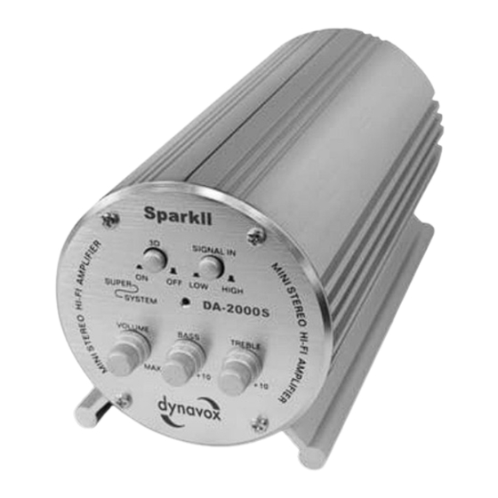 Dunavox Spark II Instructions For Use Manual