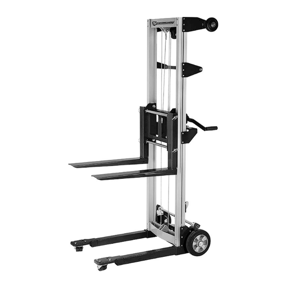 User Manuals: Strongway 61134 Hand Winch Stacker