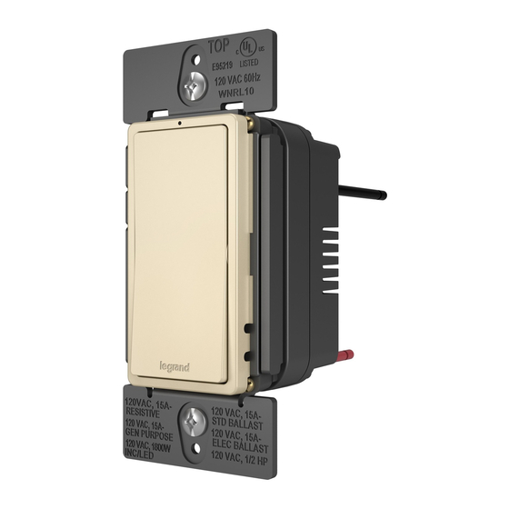 LEGRAND Radiant WHRH10KIT Installation Instructions