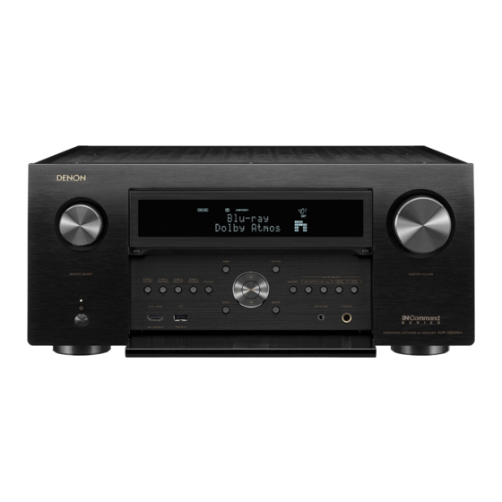 Denon AVR-X8500HSP Owner's Manual