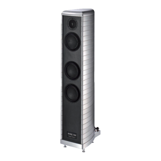 Gauder Akustik Arcona 40 Speaker System Manuals