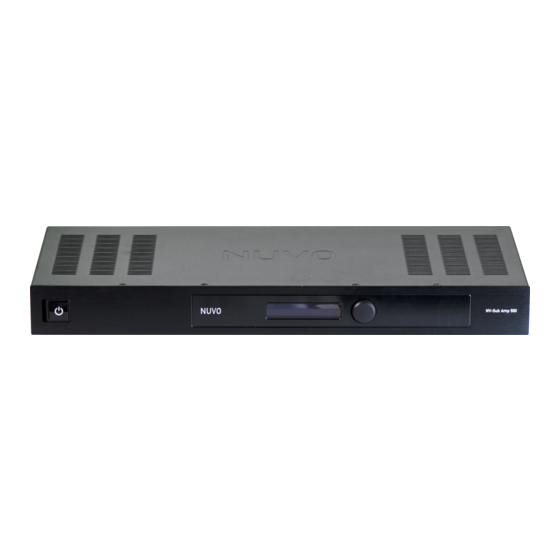 Nuvo NV-SUBAMP100 Series Installation Instructions Manual