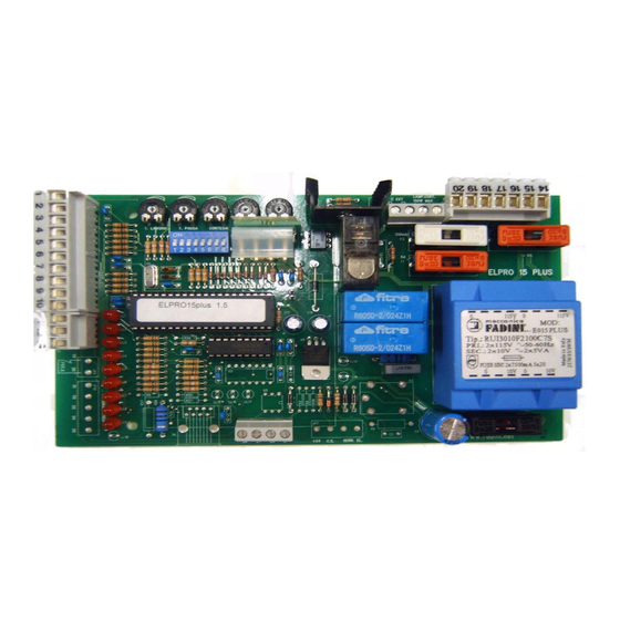 fadini Elpro 15 Plus Instructions