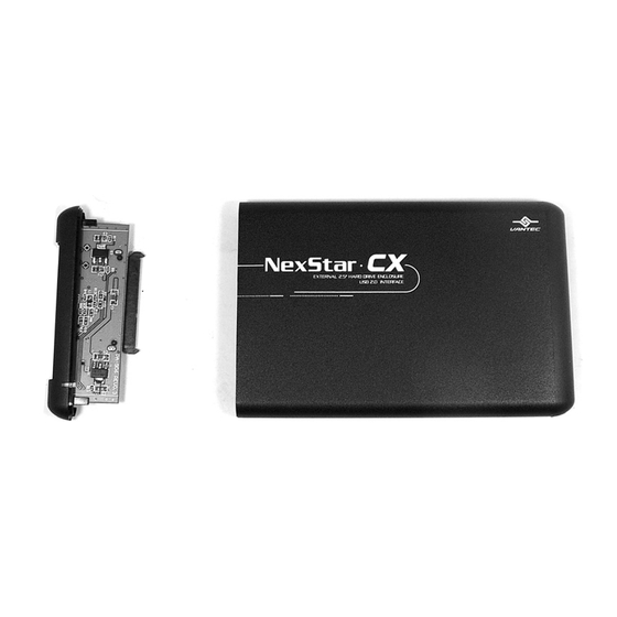 Vantec External Hard Drive Enclosure NexStar CX Owner's Manual