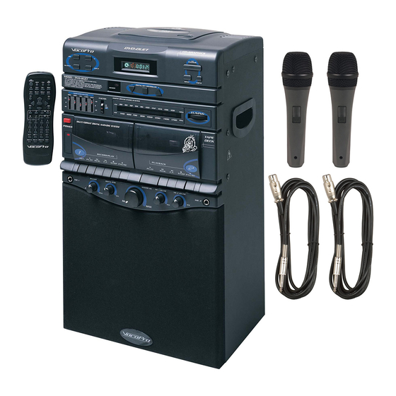 VocoPro DVD-Duet Multi Format Digital Karaoke System 5-Band Stereo Equalizer Tuning Owner's Manual