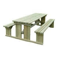 Rutland County Garden Furniture Tinwell picnic bench Assembly Instructions Manual