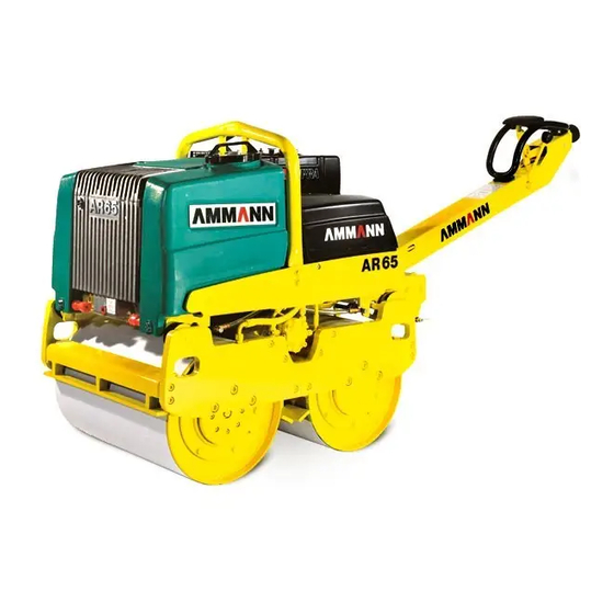 Ammann AR 65 Operating Instruction And Safety Manual
