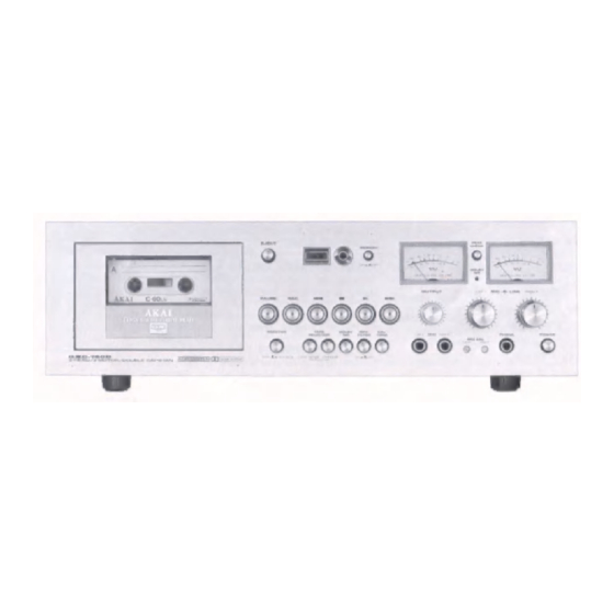 Akai GXC-760D Operator's Manual