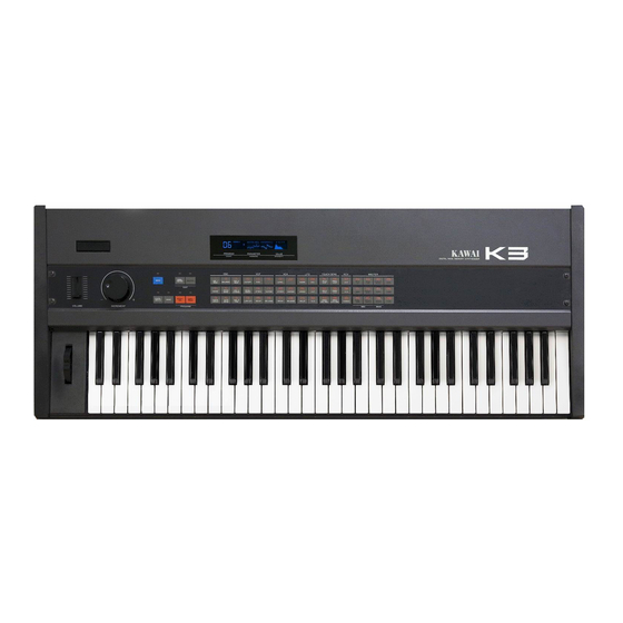 Kawai K3 Owner's Manual