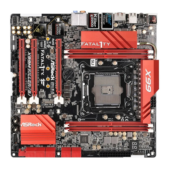 ASROCK Fatal1ty X99M Killer Series User Manual