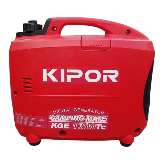 KIPOR CAMPING-MATE KGE1300TC OPERATION MANUAL Pdf Download | ManualsLib
