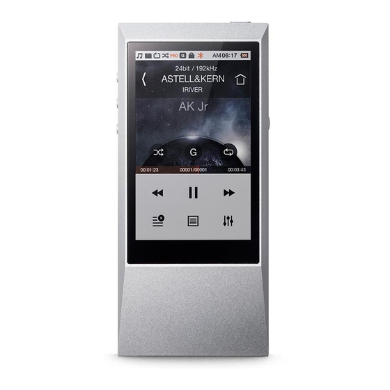 Astell & Kern AK Jr Instruction Book
