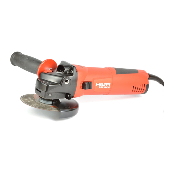 Hilti DCG125-S Operating Instructions Manual