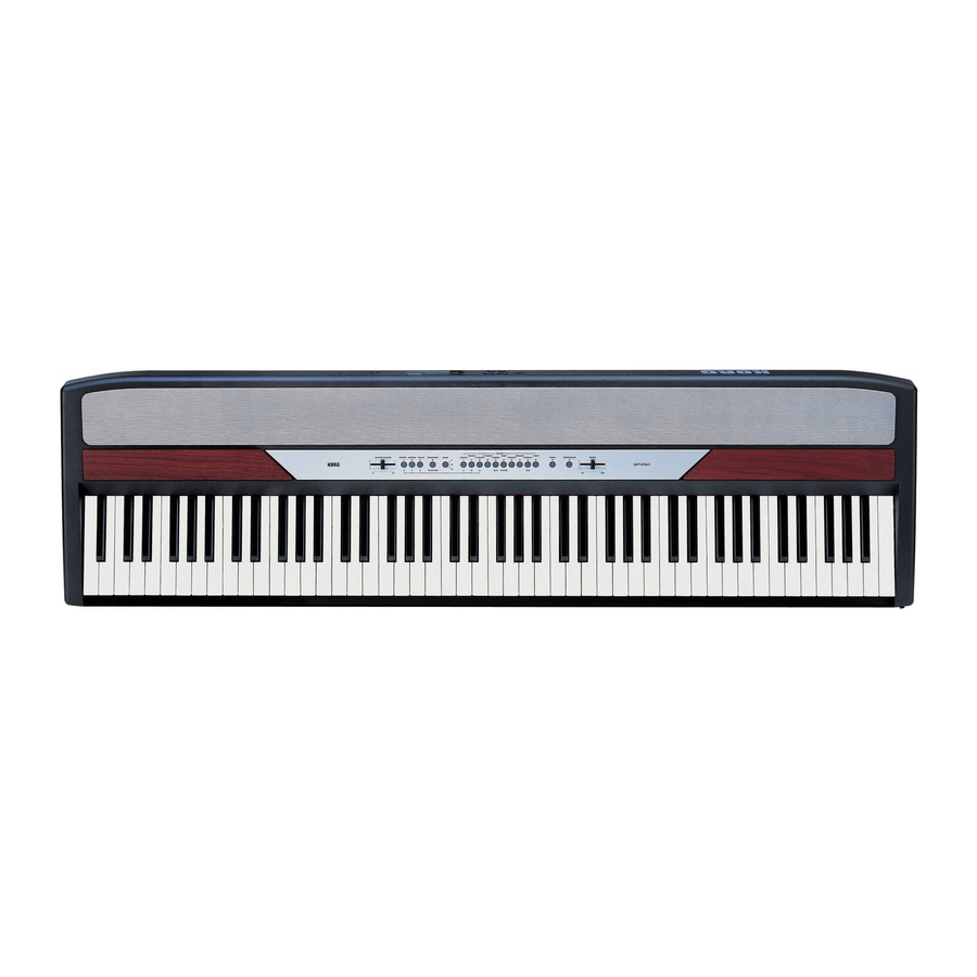 Korg SP-250 Service Manual