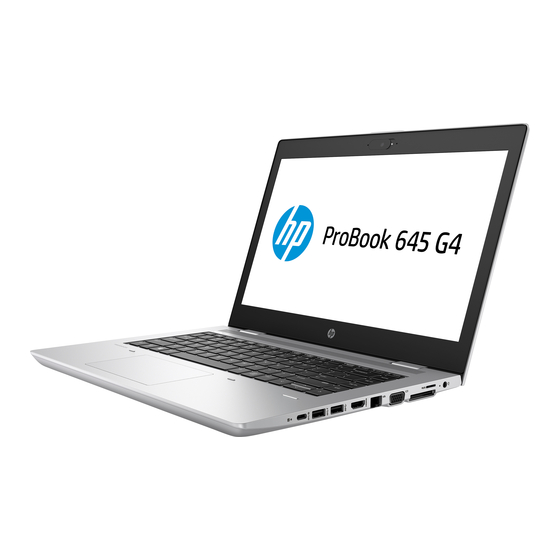 HP ProBook 645 G4 Maintenance And Service Manual