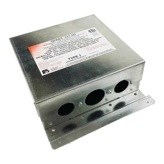 Parallax Power Supply ATS 501 Series Manual