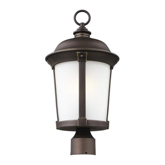 Sea gull lighting Calder Outdoor Post 8250701 Installation Instructions