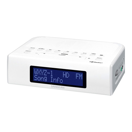 HD Radio SANGEAN HDR-15 Operating Instructions Manual