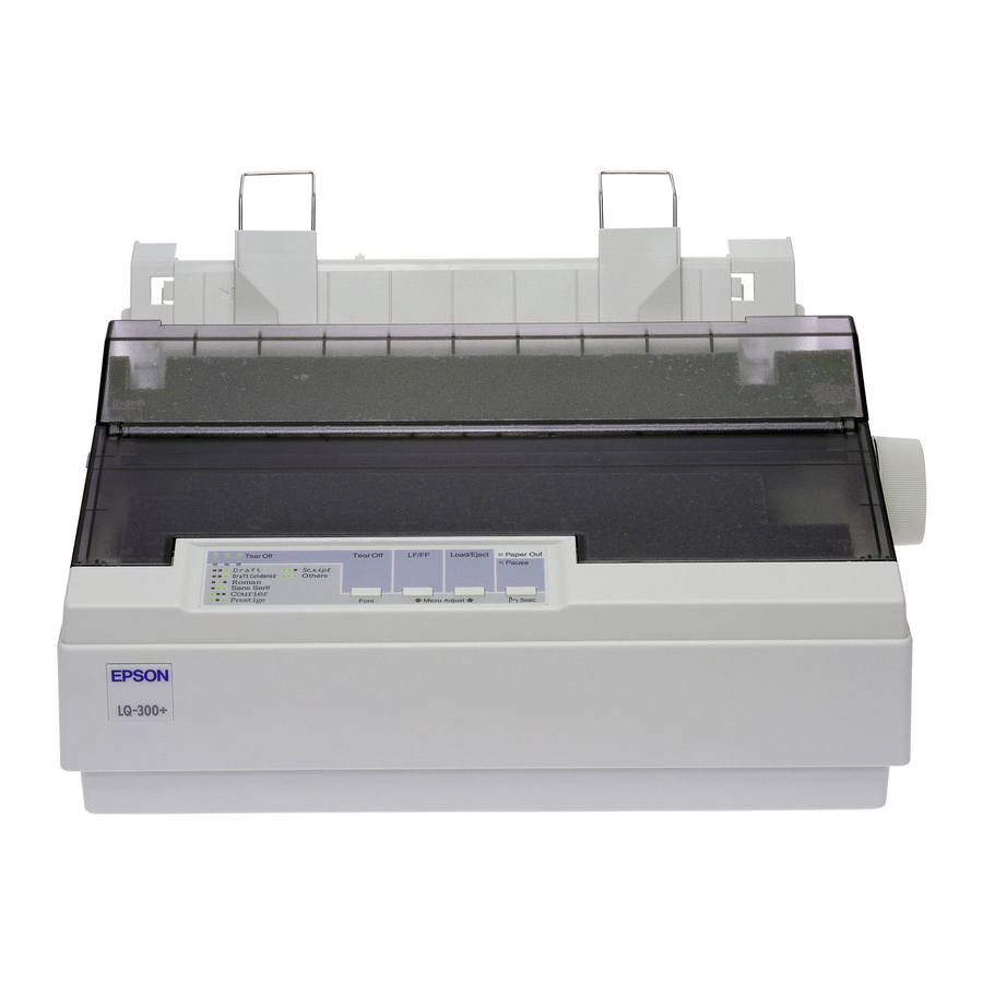 Epson LQ-300 - Impact Printer Manuals