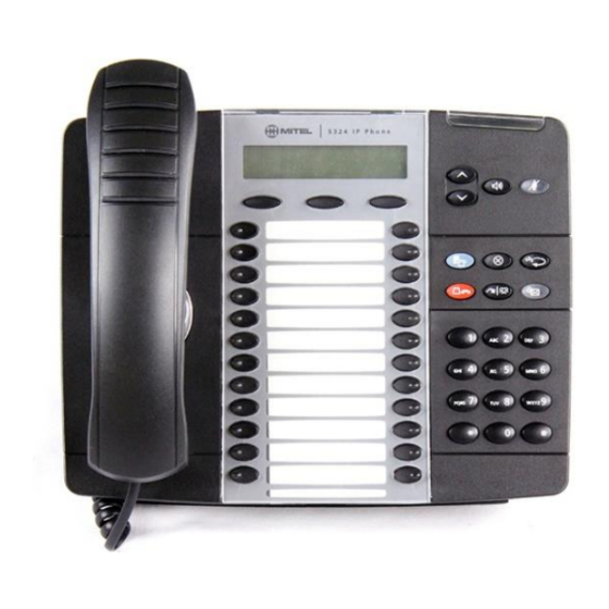 Mitel 5324 Quick Reference Manual