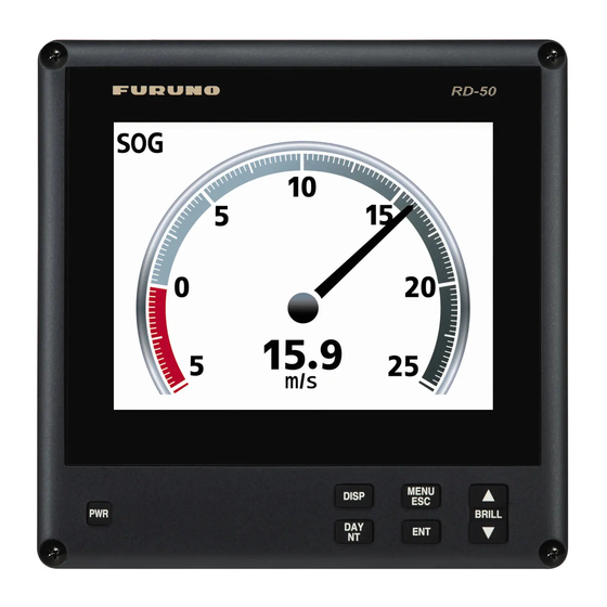 Furuno RD-50 Operator's Manual