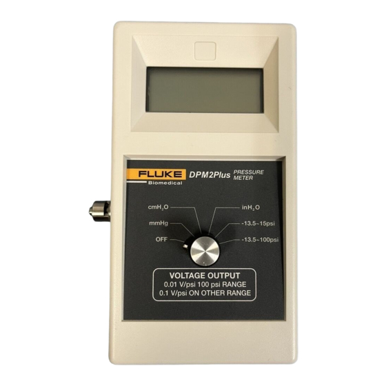 Fluke DPM2 Plus Operator's Manual