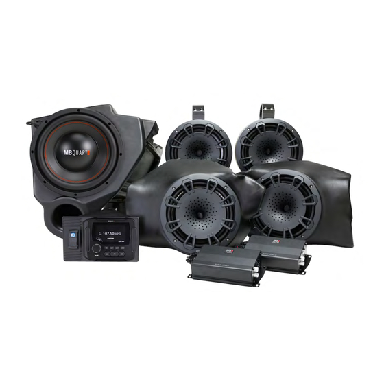 MB QUART MBQR-STG5-2 Installation Manual