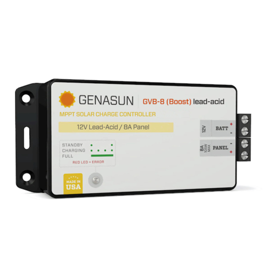 Genasun GVB-8 Manual