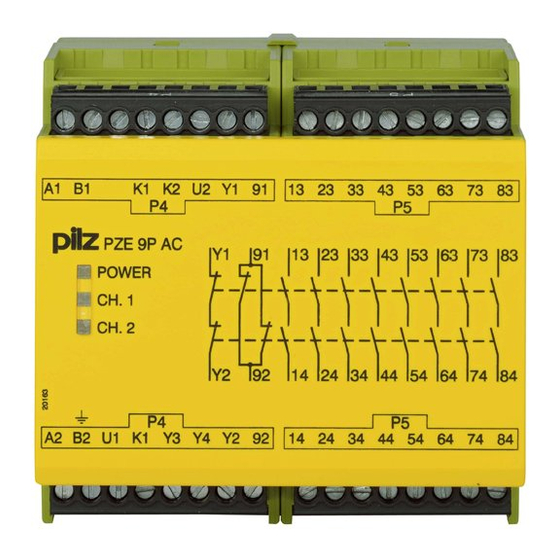 Pilz PZE 9P Operating Manual