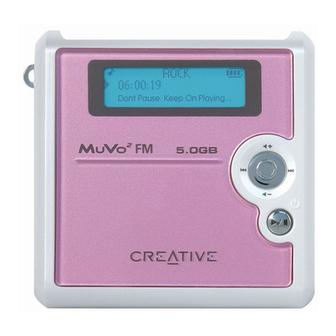 Creative Muvo Muvo2 FM User Manual